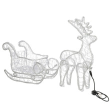 CL1220 LIGHTING REINDEER WITH Sleigh 312 LED