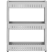 HA1013 CABINET ON WHEELS, 3 SHELVES, GRAY