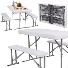 Folding table with 2 benches Springos GF0096 105 x 65 x 69 cm