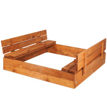 Wooden sandbox Springos SB180I 180x180cm