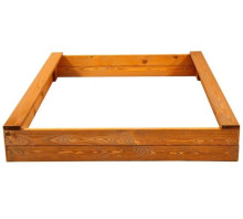 Wooden sandbox Springos PS120IE 120x120 CM