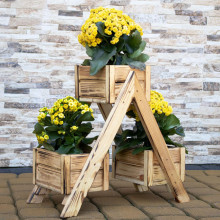 Wooden flower stand Springos KWD001