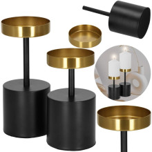 Metal candlesticks Springos HA7469