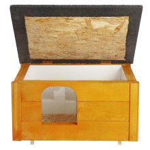 Wooden dog house Springos DH001 YELLOW "size S"