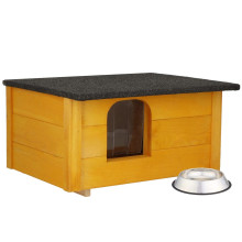 Wooden dog house Springos DH001 YELLOW "size S"