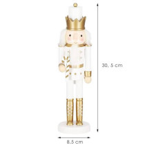 Kalėdinė figūrėlė Nutcracker Springos CA1119 30,5 cm su pagaliuku