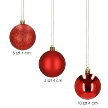 Christmas balls Springos CA0096 4cm 20 pcs.