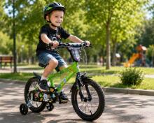 Bike Fun MTB 14 Boy Cosmos 1 Speed Art.77335 Vaikiškas dviratis su pripučiamais ratais ir plieniniu rėmu
