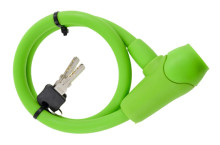 Cable lock SILI, Ø12x600mm, green