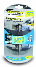 Галогенные лампы высокой мощности H4 SUPERWHITE, 2 шт.