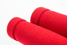 Handlebar grips MOUSSE, 2pcs, red