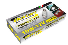 Auto spuldzes 12V 10W, festoon, 10gab