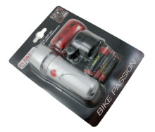 Set of front and rear lights BY-BIKE 5+5