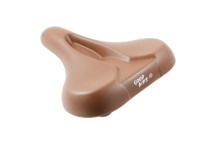 Bicycle saddle CITY CLASS, brown