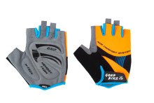 Bicycle gloves FACTOR, adult, size: L, orange/blue