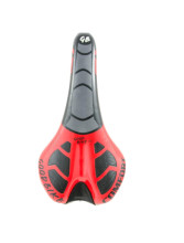 Sport bicycle saddle WHIM, black/red