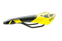 Sport bicycle saddle WHIM, black/yellow