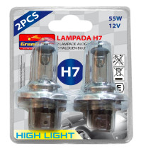 Галогенные лампы H7 12V 55W LAMPADA H7, 2 шт.