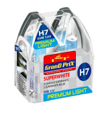 Halogen high power bulbs H7 SUPERWHITE, 2 pcs