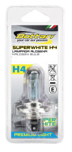 Halogēna lieljaudas spuldze H4 12V 60/55W P43T SUPERWHITE