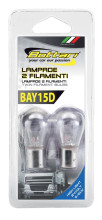 Twin filament indicator bulbs 24V 21/5W BAY15D