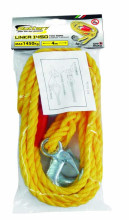 Towing rope with safety hooks LINKA 1500, 1500 kg, 4m