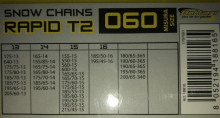 Net type snow chain, 9 MM, Size 060 RAPID T2