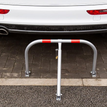 Folding steel parking barrier 43×76 cm and metal lock HOOP