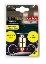 LED spuldze, 1 gab, C5W 42mm Canbus, 8SMD