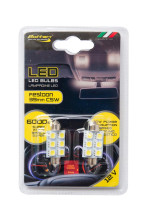 LED spuldzes, 2 gab, C5W 39mm Festoon , 6SMD