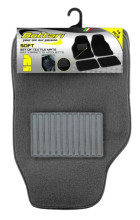 Set of textile car mats ''SOFT'', grey