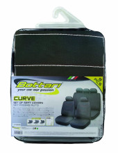 Set of car seat covers CURVE, black/grey