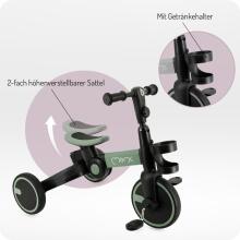 MoMi Filo 3-in-1 Tricycle Art.202894  Transformuojamas vaikiškas triratis su pedalais arba be jų, sveriantis iki 25 kg