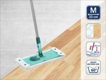 LEIFHEIT Floor Brush with Telescopic Handle Combi M 33cm