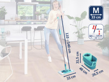 LEIFHEIT Floor Cleaning Set Clean Twist M Ergo