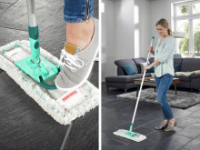 LEIFHEIT Floor Brush with Telescopic Handle Profi XL cotton plus 42cm