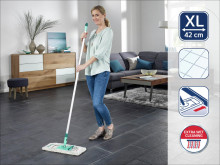 LEIFHEIT Floor Brush with aluminium handle Profi XL cotton plus 42cm