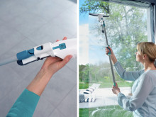 LEIFHEIT Vacuum Window Cleaner Nemo with Click Handle Adapter