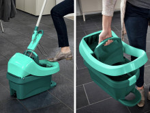 LEIFHEIT Profi XL Press Wheeled Floor Cleaning Bucket