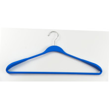 Clothes hangers 2pcs plastic Soft Touch 45cm assorted, black/blue/light grey/white