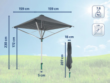 LEIFHEIT Veļas žāvētājs rotējošs LinoProtect 400