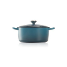 Le Creuset Ketaus apvalus puodas Ø24cm / 4,2L mėlynas 