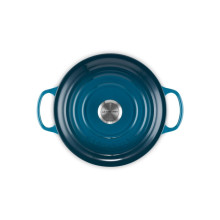 Le Creuset Чугунная круглая кастрюля Ø24см / 4,2л синий 