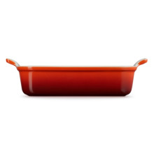 Le Creuset Cepamtrauks taisnstūra Heritage akmens masas 26x19cm / 2,4L oranžs