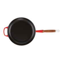 Le Creuset Ketaus keptuvė su medine rankena Ø28cm raudona