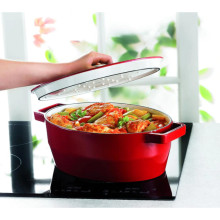 Pyrex SLOWCOOK ketaus puodas 29cm. 3,8l ovalus raudonas