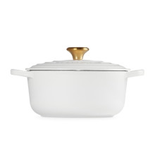 Le Creuset Cast iron pot round Ø24cm / 4.2L white