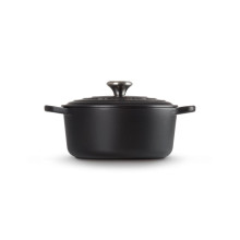 Le Creuset Чугунная кастрюля круглая Ø26см / 5,3л мат черный