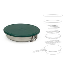 9-piece Adventure pan set Ø18,4cm/0,94L stainless steel