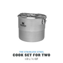 The Stainless Steel Cook Set For Two 1L Stainless Steel